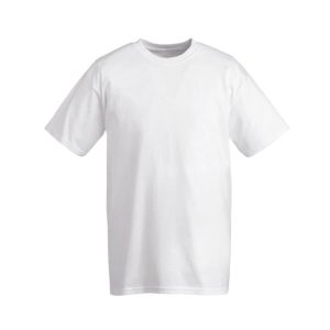 חולצת טריקו 100% כותנה בצבע לבן (קיים במידות S-3XL)