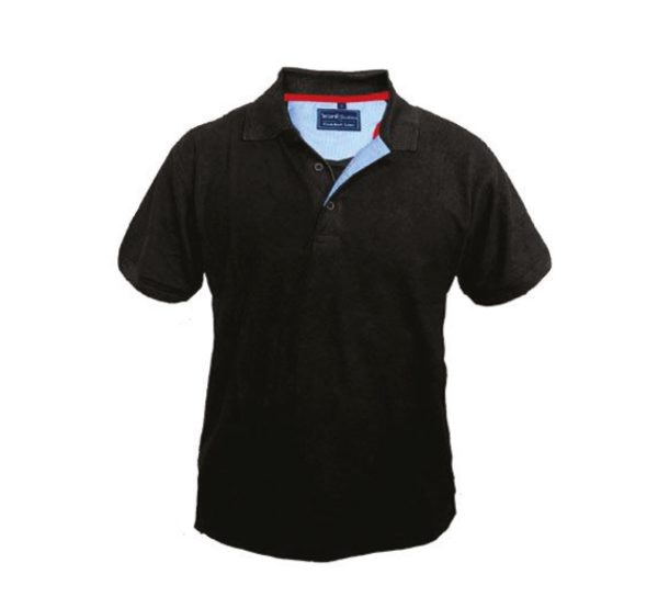חולצת לקוסט שחורה עם שרוול קצר (קיים במידות S-3XL)