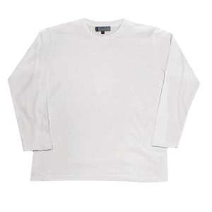 חולצת טריקו שרוול ארוך לבן (קיים במידות S-3XL)