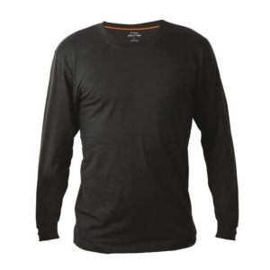 חולצת טריקו שחורה עם שרוול ארוך (קיים במידות S-3XL)