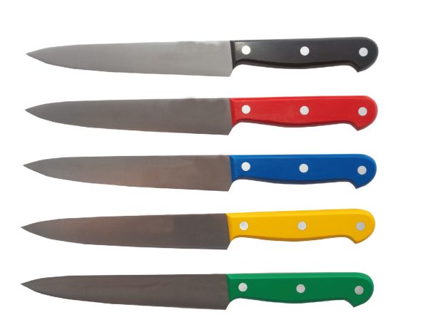 סכין ירקות + חיזוק ידית בקלית 17 ס״מ במגוון צבעים לבחירה