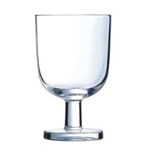 כוס מים רסטו עם רגל נערמת מחוסמת במגוון גדלים לבחירה (160-250 סמ״ק)