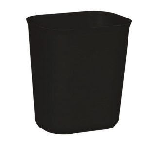 סל ניירות פלסטיק חסין אש 28x21 ס”מ ב-2 צבעים לבחירה (בז׳, שחור)
