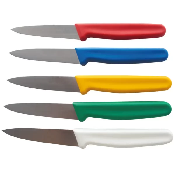 סכין ירקות חלק שפיץ 10 ס״מ במגוון צבעים לבחירה