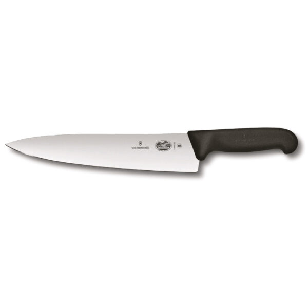 סכין שף 28 ס”מ ידית פלסטיק שחורה