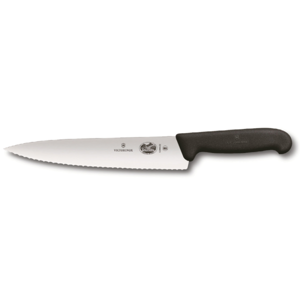סכין שף משונן 25 ס”מ ידית פלסטיק במגוון צבעים לבחירה