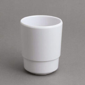 כוס מלמין נערמת לבנה 9.5x8 ס"מ