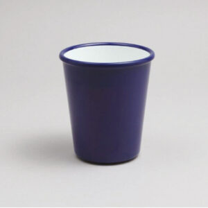כוס דמוי אמאייל כחול/לבן 225 סמ״ק