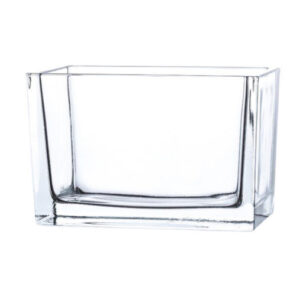 מלבן זכוכית שקופה ב-2 גדלים לבחירה (15.5 ס״מ, 24 ס״מ)