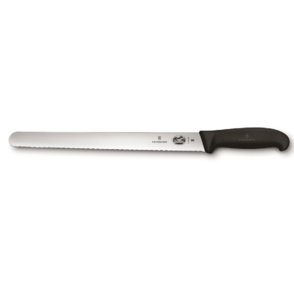 סכין משור ישר ידית פלסטיק שחורה במגוון גדלים לבחירה (20 - 36 ס״מ)