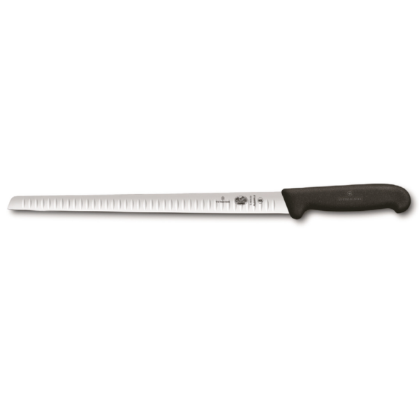 סכין סלומון גמיש מחורץ (שקעים/כיס אוויר ) 30 ס”מ ידית פלסטיק