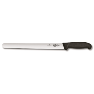 סכין פריסה חלק ידית פלסטיק שחור במגוון גדלים לבחירה (25 - 36 ס״מ)