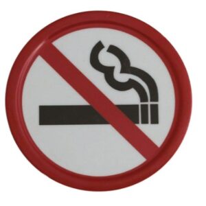 שלט מלמין “אסור לעשן”